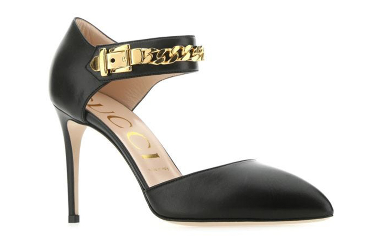 Lookbook (Women) Gucci Pumps 'Black Pointed-Toe Buckle Stiletto' 626710-C9D00-1000