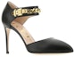 Lookbook (W) Gucci Pumps 'Hitam Tumit Tajam dengan Gesper Stiletto' 626710-C9D00-1000
