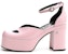 (W) Gucci Pumps 'Tumit Blok Gesper Merah Jambu' 637143-BNC00-5918