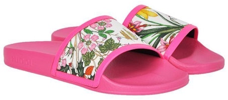 (W) Gucci Sandal Kolam Renang 'Bunga Merah Jambu' 551440-9ZI40-9095 Purchase (W) Gucci Sandal Kolam Renang 'Bunga Merah Jambu' 551440-9ZI40-9095