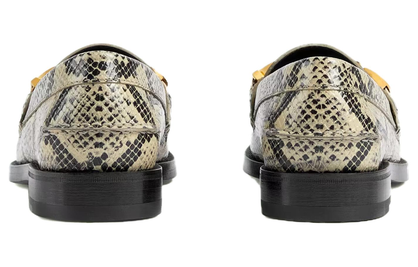 (W) Gucci Python Print Logo Loafer 'Neutral' 圖 4