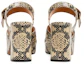 Lookbook (W) Gucci Sandal Platform Cetak Python 'Neutral' 656383-19Y00-9719