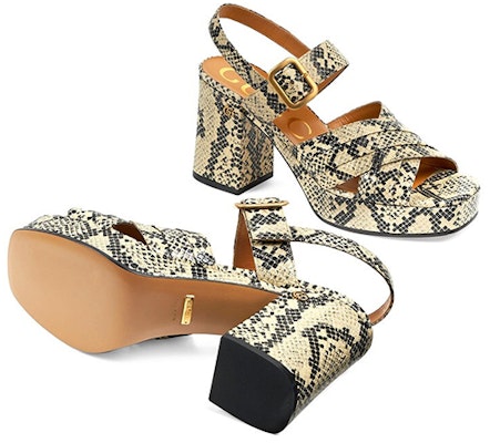 (W) Gucci Sandal Platform Cetak Python 'Neutral' 656383-19Y00-9719 Shop (W) Gucci Sandal Platform Cetak Python 'Neutral' 656383-19Y00-9719
