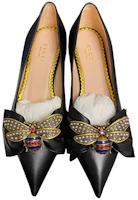 Order (W) Gucci Queen Margaret Pelle Flat ''Nero'' 524633-BKO00-1000