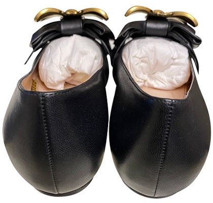 (Women) Gucci Queen Margaret Leather Flat 'Black' 524633-BKO00-1000 Shop (Women) Gucci Queen Margaret Leather Flat 'Black' 524633-BKO00-1000