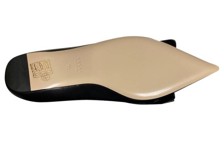 Purchase (W) 구찌 퀸 마가렛 레더 플랫 (블랙) 524633-BKO00-1000