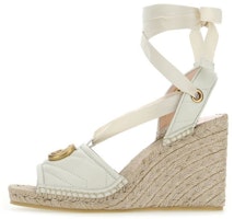 (Women) Gucci Quilted Espadrille Wedge 'White' (Women) Gucci Quilted Espadrille Wedge 'White'