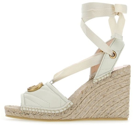 (W) Gucci Espadrille Wedge Kulit Anyaman 'Putih' 655626-0CG60-9084 Buy (W) Gucci Espadrille Wedge Kulit Anyaman 'Putih' 655626-0CG60-9084