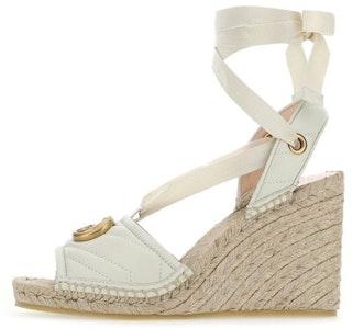 (W) 古驰 白色绗缝麻底坡跟鞋 655626-0CG60-9084 Buy (W) 古驰 白色绗缝麻底坡跟鞋 655626-0CG60-9084