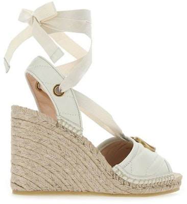 (Women) Gucci Quilted Espadrille Wedge 'White' Lookbook (Women) Gucci Quilted Espadrille Wedge 'White'