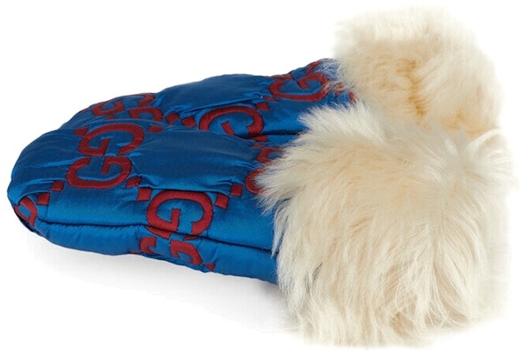 (W) GUCCI 织纹GG logo针织手套 蓝色 731387-4HAVE-8877 Lookbook (W) GUCCI 织纹GG logo针织手套 蓝色 731387-4HAVE-8877