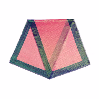 (Women) GUCCI Rainbow Wool Shawl for Women - Purple/Pink. 661466-3GACL-4372