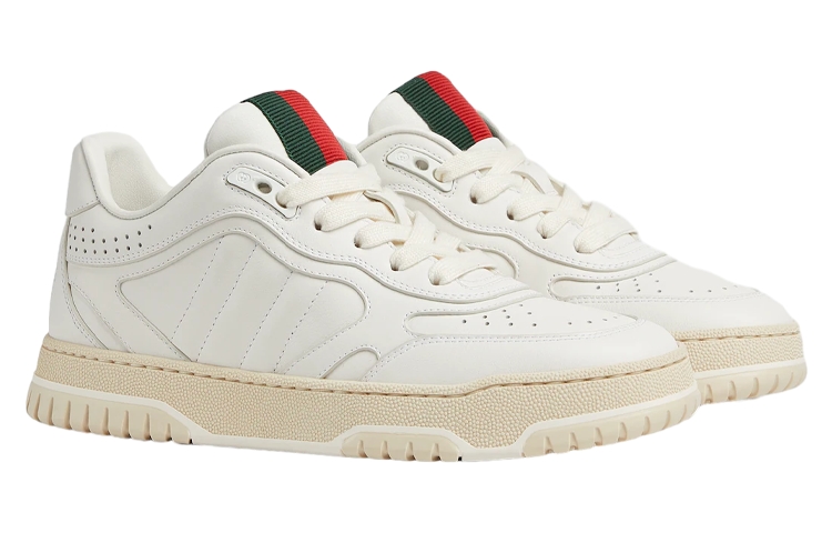 Order (W) グッチ Re-Web スニーカー (ホワイト) 785728-AADJ9-9097