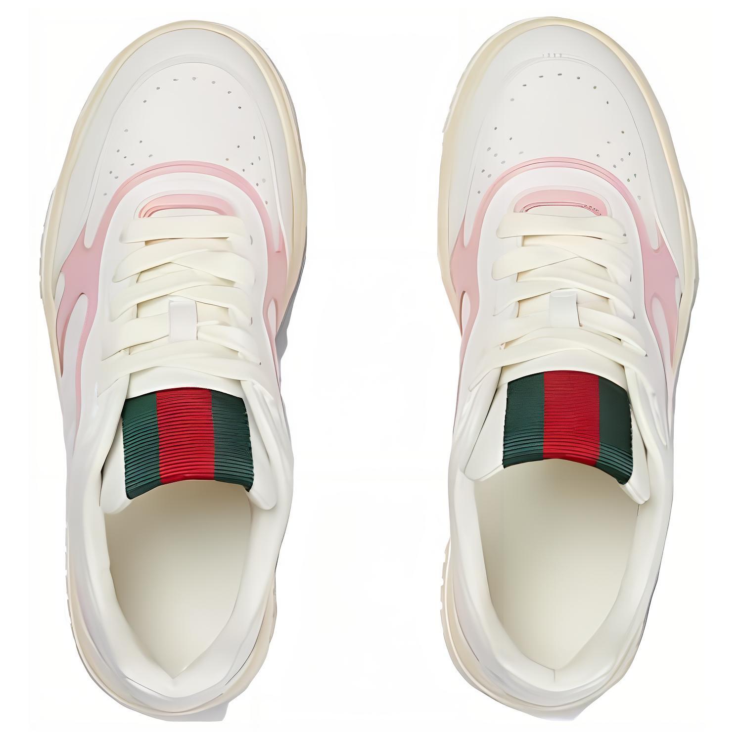 Shop (W) Gucci Re-Web Zapatillas 'Blanco Rosa' 785728-AADRT-9078
