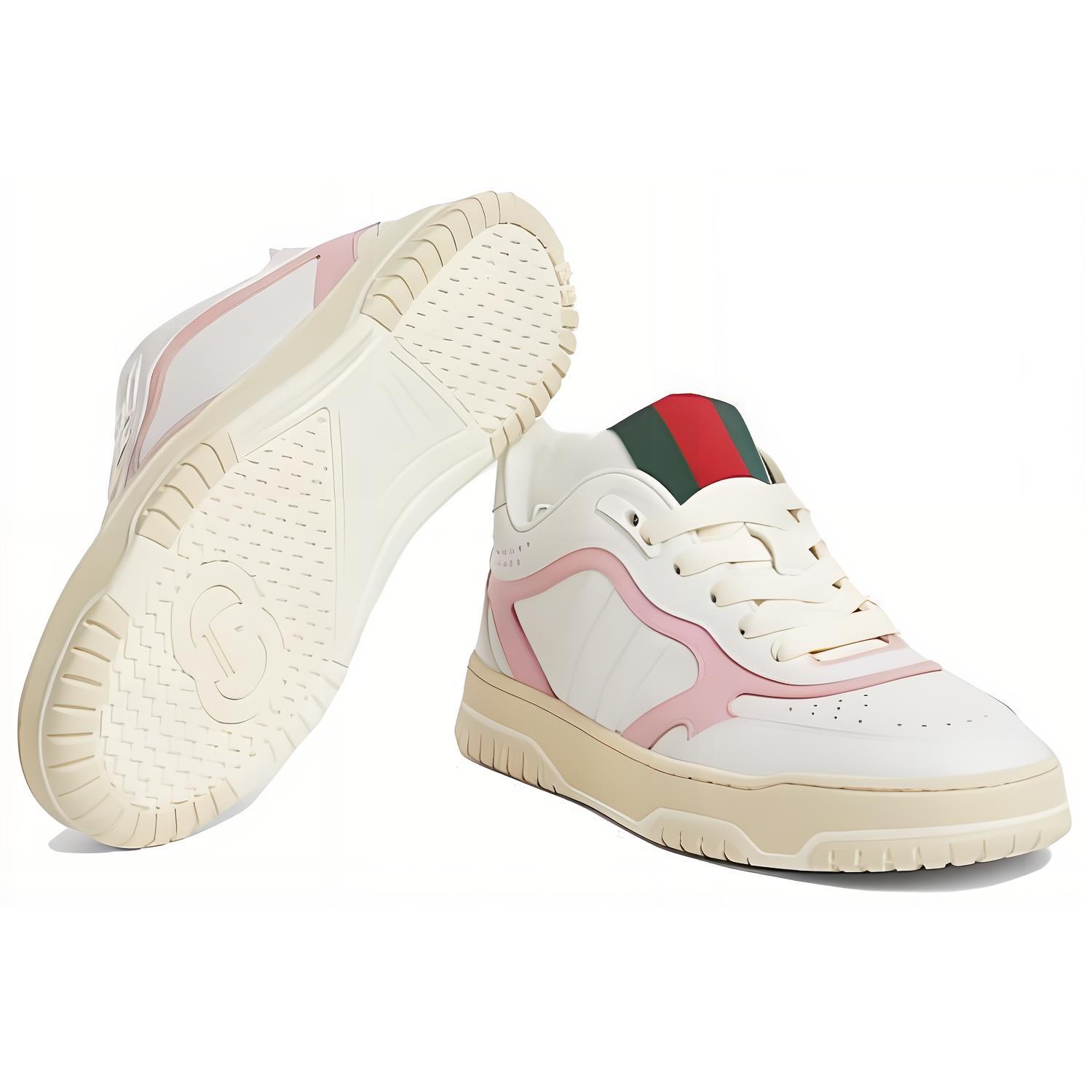 Details for (W) Gucci Re-Web Zapatillas 'Blanco Rosa' 785728-AADRT-9078