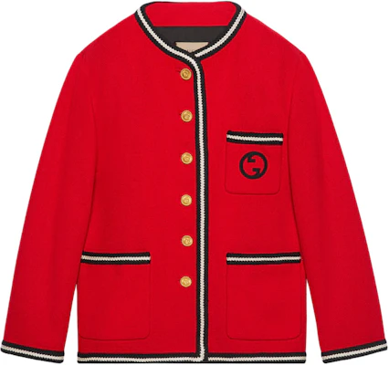 (W) Gucci 紅標條紋刺繡寬鬆長袖外套 776310-ZAPW3-6535 Order (W) Gucci 紅標條紋刺繡寬鬆長袖外套 776310-ZAPW3-6535