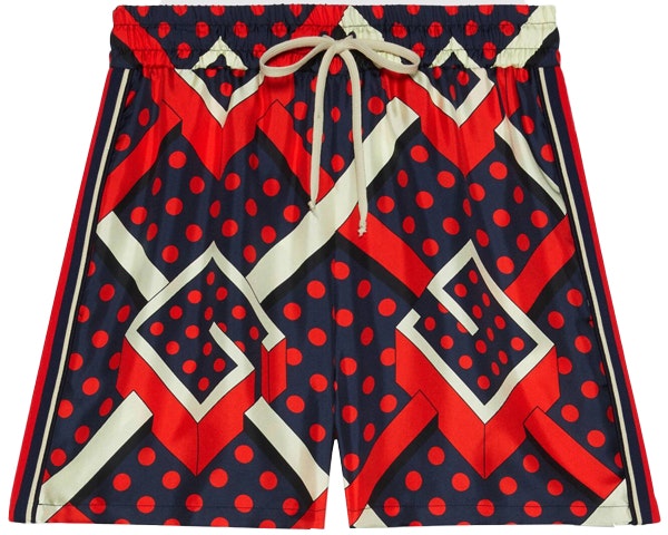 women-gucci-red-dot-maze-print-drawstring-casual-shorts-661791-xjdi-1-9376