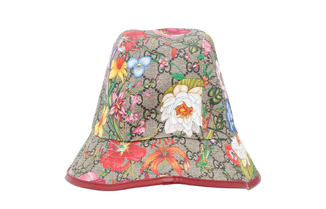 Order (Women) GUCCI Red Floral Print Bucket Hat 603988-4HI89-8474