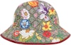Shop (Women) GUCCI Red Floral Print Bucket Hat 603988-4HI89-8474