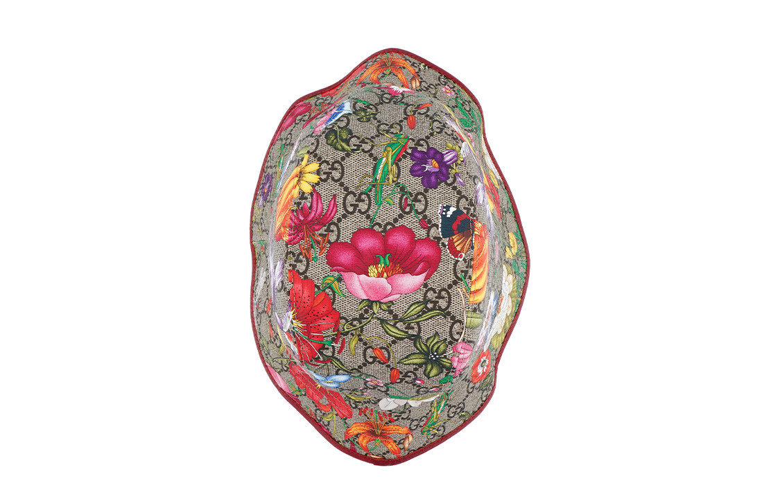 Purchase (Women) GUCCI Red Floral Print Bucket Hat 603988-4HI89-8474