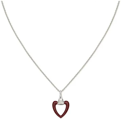 (W) GUCCI Kalung Perak 925 Wanita Liontin Hati Terbuka Merah - Perak. 814961-JAAIF-8166 Buy (W) GUCCI Kalung Perak 925 Wanita Liontin Hati Terbuka Merah - Perak. 814961-JAAIF-8166