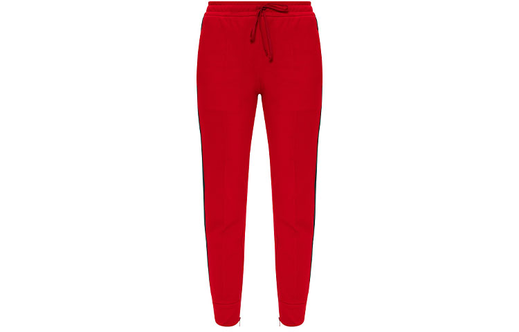 (Women) Gucci Red Relaxed Jogger Pants with Stripes 625031-XJCUI-6193