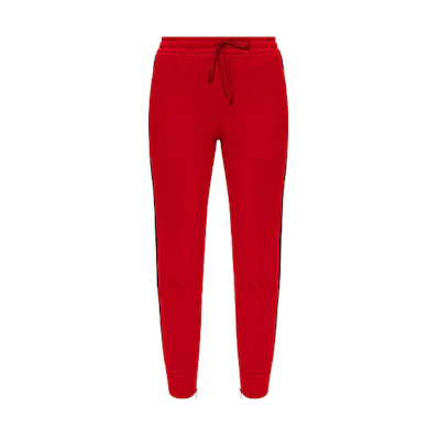 (Women) Gucci Red Relaxed Jogger Pants with Stripes 625031-XJCUI-6193