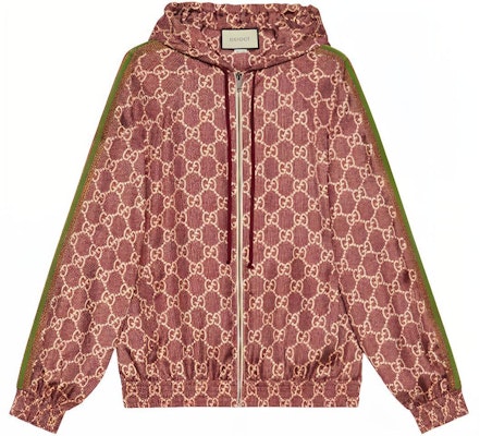(Women) Gucci Red Silk Jacket with GG Monogram Print 631880-XJCL5-5281 Buy (Women) Gucci Red Silk Jacket with GG Monogram Print 631880-XJCL5-5281