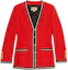 Order (W) 구찌 레드 컬러블록 스트라이프 싱글 브레스트 재킷 761172-ZAO5D-6349