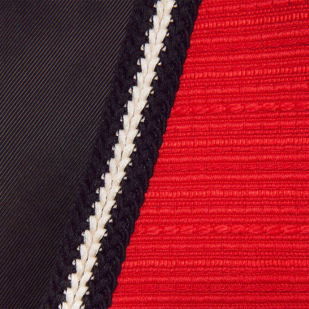 (Women) Gucci Red Single-Breasted Jacket with Colorblock Woven Stripes 761172-ZAO5D-6349 圖 6