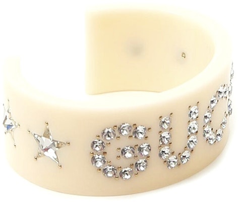 (W) 구찌 여성용 레진 로고 조절 가능 팔찌 - 베이지. 627956-11290-8516 Lookbook (W) 구찌 여성용 레진 로고 조절 가능 팔찌 - 베이지. 627956-11290-8516