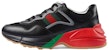 (W) Gucci Rhyton 'Hitam Merah Hijau Reflektif' 645771-2H040-1093