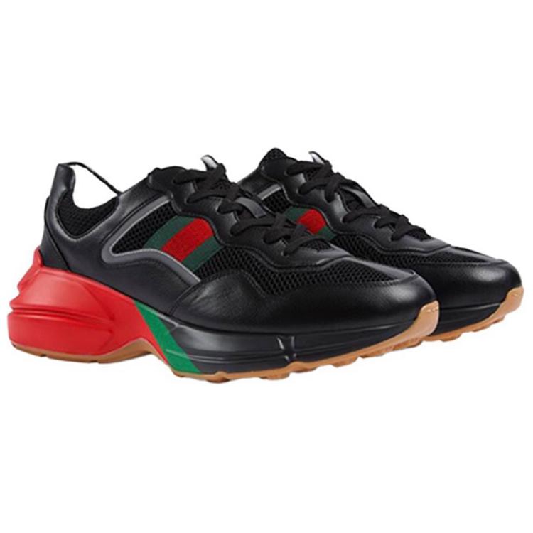 Lookbook (W) 구찌 라이톤 블랙 레드 그린 리플렉티브 (Gucci Rhyton 블랙/레드/그린 반사) 645771-2H040-1093