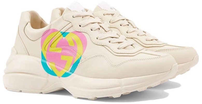 (W) 古驰 Rhyton '心形 - 象牙白' 692931-DRW00-9522 Lookbook (W) 古驰 Rhyton '心形 - 象牙白' 692931-DRW00-9522