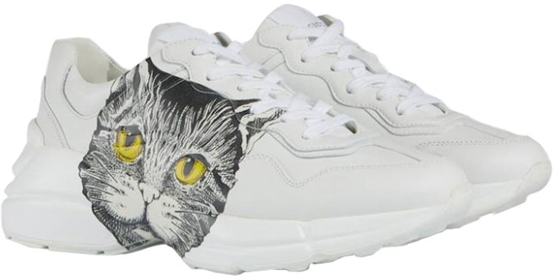 GUCCI 古馳 Rhyton系列 Mystic Cat印花 女款 白 Order GUCCI 古馳 Rhyton系列 Mystic Cat印花 女款 白