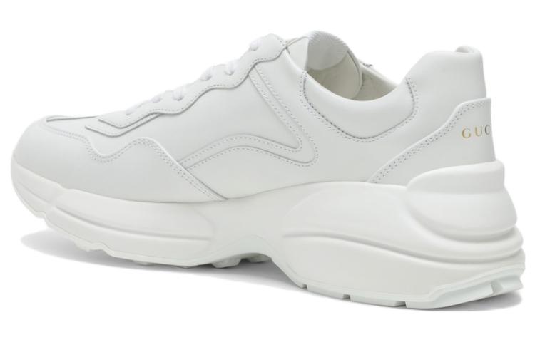 Lookbook GUCCI古馳 Rhyton 皮革 低筒 休閒運動鞋 女款 白色