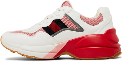 GUCCI 古馳 Rhyton 透氣輕便 復古運動老爹鞋 女款 白紅粉 Lookbook GUCCI 古馳 Rhyton 透氣輕便 復古運動老爹鞋 女款 白紅粉