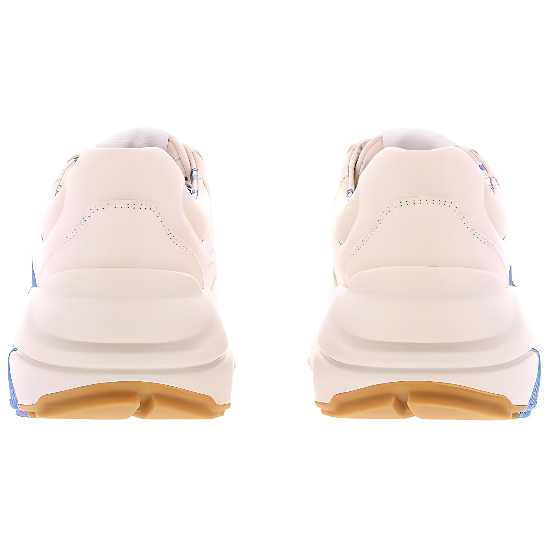 Shop GUCCI古馳 Rhyton 皮革 厚底綁帶 減震 低幫 老爹鞋 女款 白紅藍