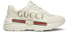 Buy (W) Gucci Rhyton 皮革運動鞋 'Logo' _528892-DRW00-9522