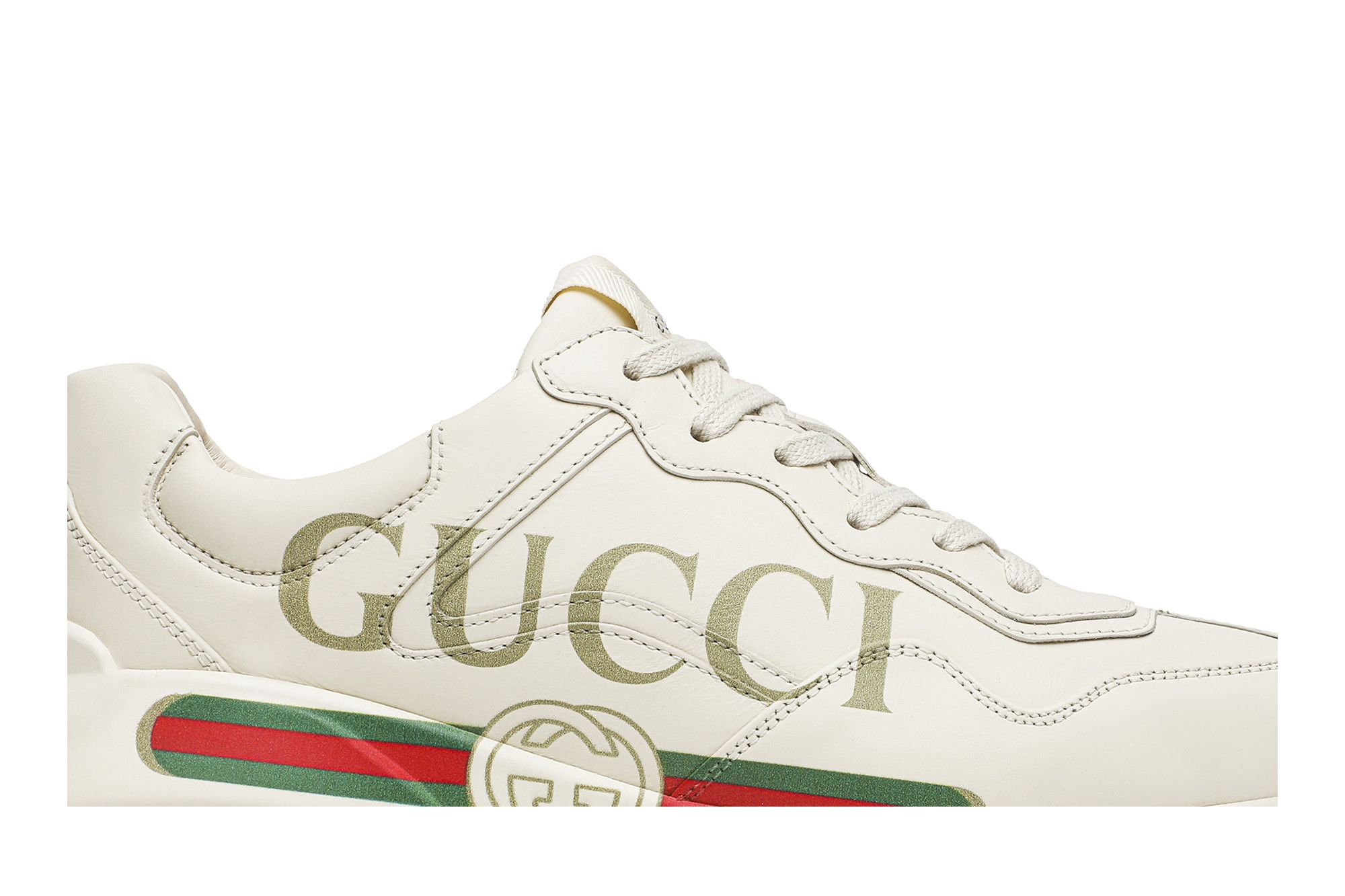 Lookbook (W) Gucci Rhyton 皮革運動鞋 'Logo' _528892-DRW00-9522