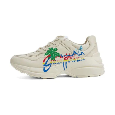 (W) Gucci Rhyton Series Casual Sports Shoe White