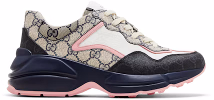 (Women) Gucci Rhyton Sneaker 'Beige Blue Monogram' 692902-UIQ30-1061 (Women) Gucci Rhyton Sneaker 'Beige Blue Monogram' 692902-UIQ30-1061