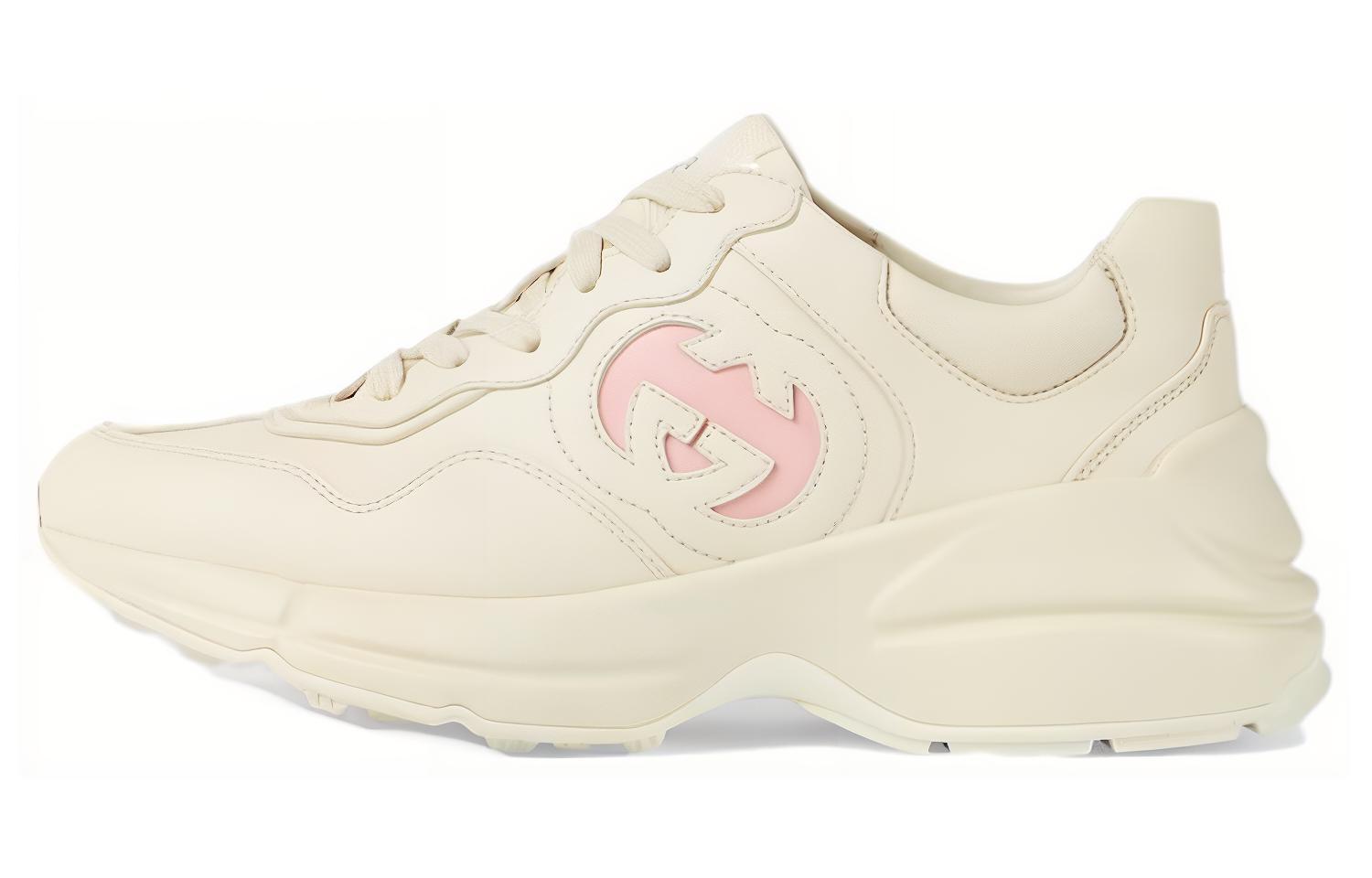 Buy (W) Gucci Rhyton Sneaker 'Ivory Wild Rose' Wanita Pria Original. 757887-UPG70-9564