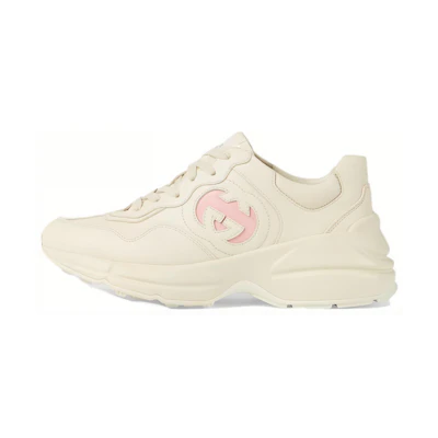 (W) Gucci Rhyton Sneaker 'Ivory Wild Rose'