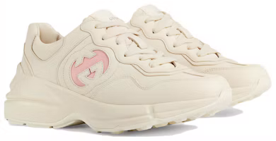 Order (W) Gucci Rhyton Sneaker 'Ivory Wild Rose' Wanita Pria Original. 757887-UPG70-9564