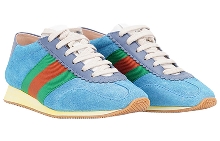 (W) Gucci Rocket Suede Low 'Blue' 圖 3