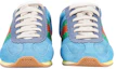 Shop (W) Gucci Rocket Low Suede 'Biru' 537049-0WE10-4361
