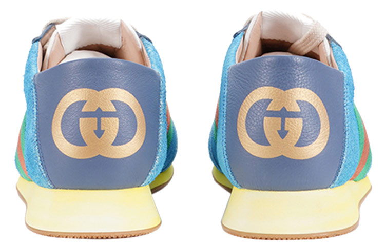 (W) Gucci Rocket Suede Low 'Blue' 圖 5