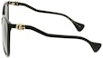 Shop (Women) GUCCI Round Frame Fashion Sunglasses - Black GG1010S-001