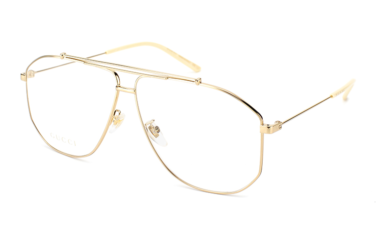 (Women) GUCCI Round Metal Optical Glasses Asian Fit Gold GG0441O-002